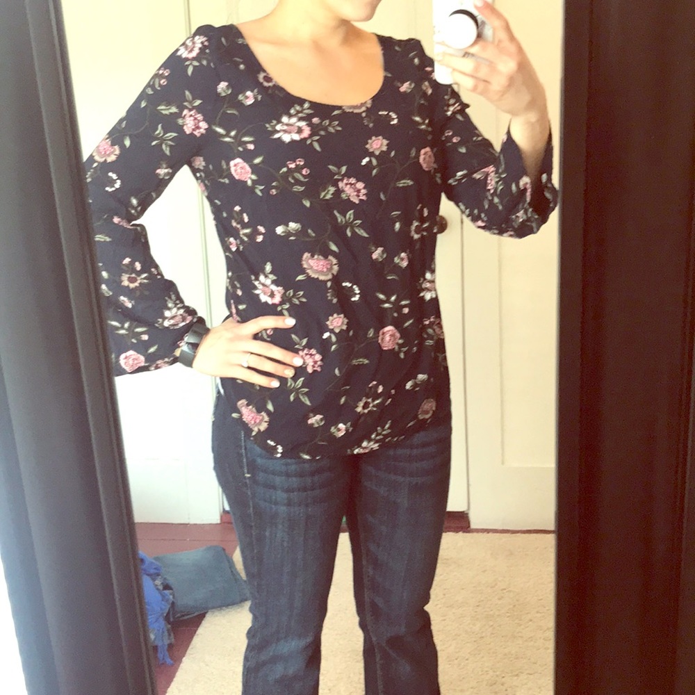 Floral Soft Flowy Top